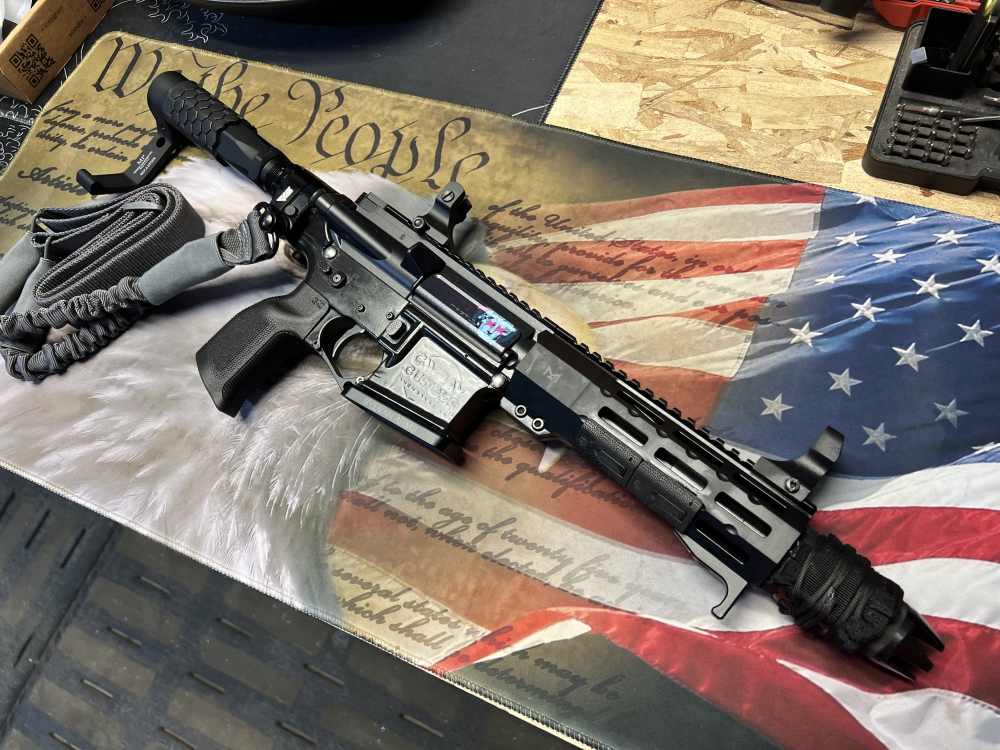 7.5in (556) Folding Truck Gun AR15 Pistol “The Chode” -CWRAY-img-45