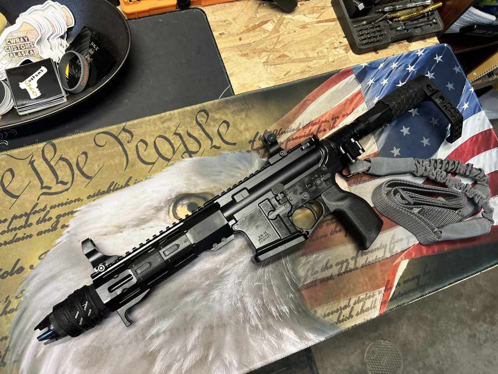7.5in (556) Folding Truck Gun AR15 Pistol “The Chode” -CWRAY-img-61