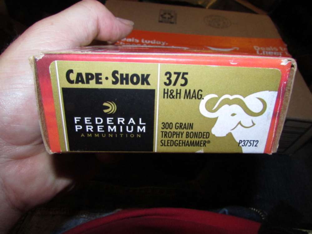 FEDERAL PREMIUM 375 H&H MAGNUM 300 GR TROPHY BONDED SLEDGEHAMMER FREE SHIP!-img-0