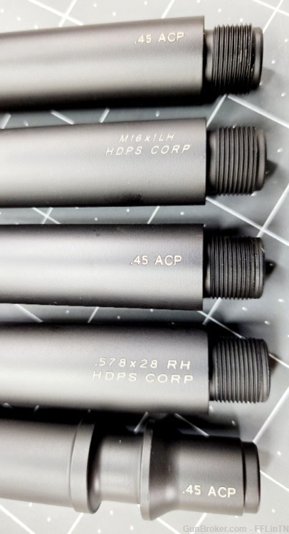 Heckler and Koch UMP 7.87" HDPS SS Barrel M16x1 LH USC SBR or AM Pistol    -img-3