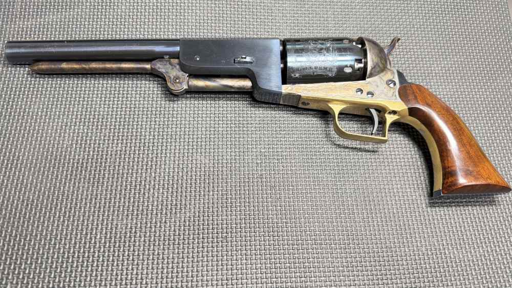 1847 WALKER COLT Revolver by Uberti 44 cal Cap & Ball VG COND W/ Holster-img-1