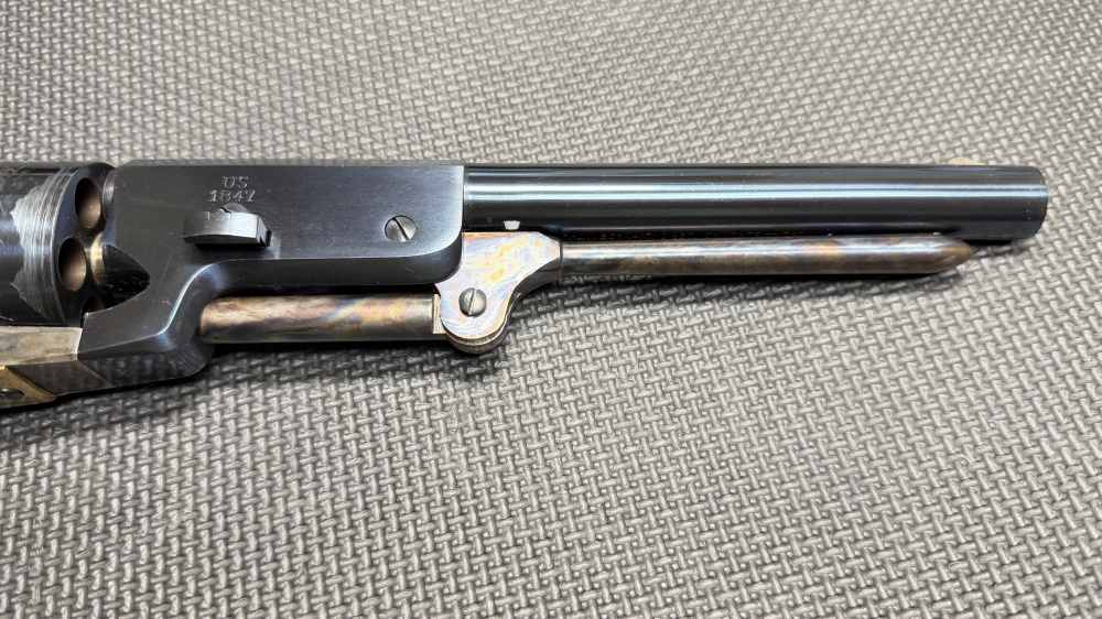 1847 WALKER COLT Revolver by Uberti 44 cal Cap & Ball VG COND W/ Holster-img-4