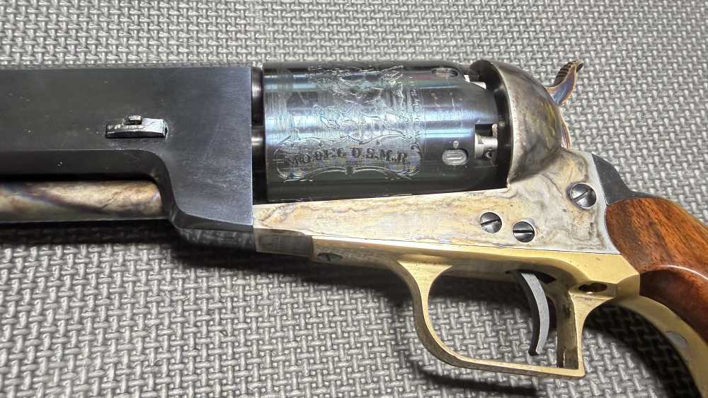 1847 WALKER COLT Revolver by Uberti 44 cal Cap & Ball VG COND W/ Holster-img-7