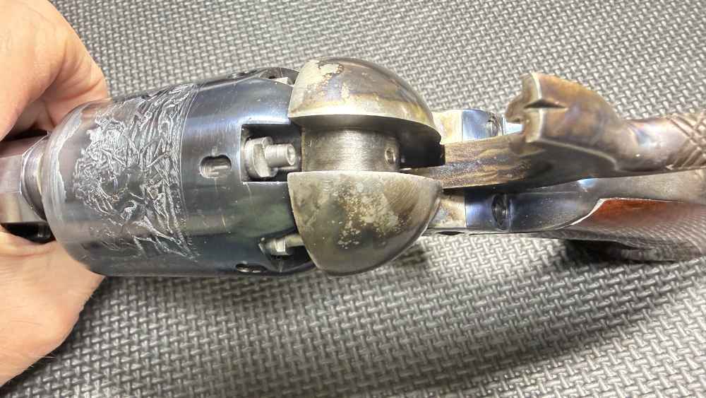1847 WALKER COLT Revolver by Uberti 44 cal Cap & Ball VG COND W/ Holster-img-17