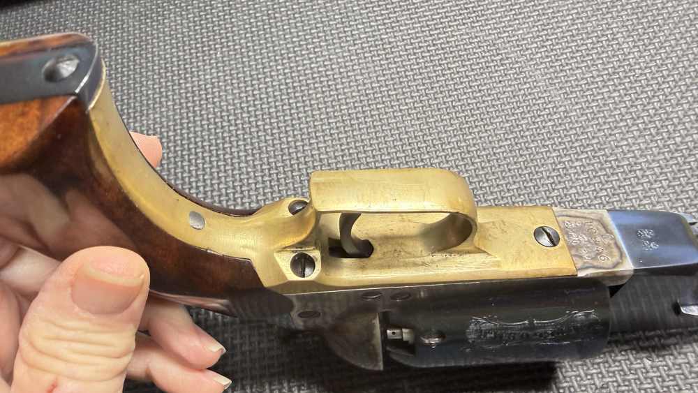 1847 WALKER COLT Revolver by Uberti 44 cal Cap & Ball VG COND W/ Holster-img-13