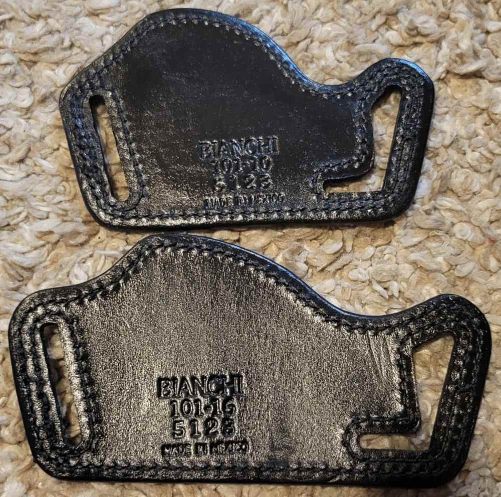 Bianchi Leather 101 Sz10 & Sz16 Foldaway Outside the Waistband Holster new-img-2