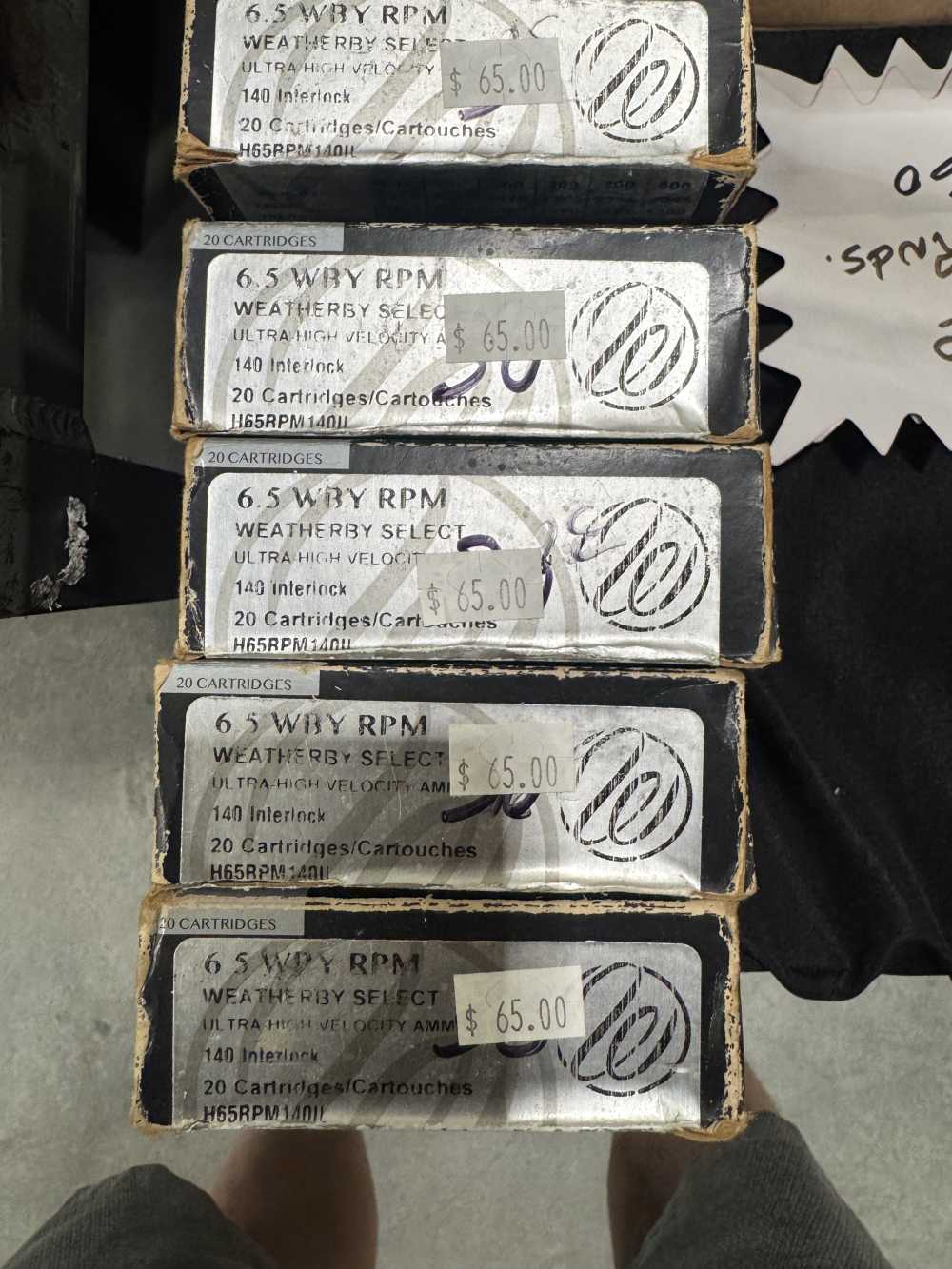 Weatherby Select 6.5 WBY RPM 140Gr Interlock Ultra High Velocity 100 Rounds-img-0