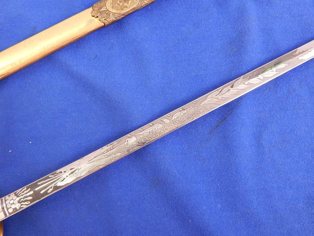 Civil War M1860 Staff & Field Sword with Scabbard-img-6