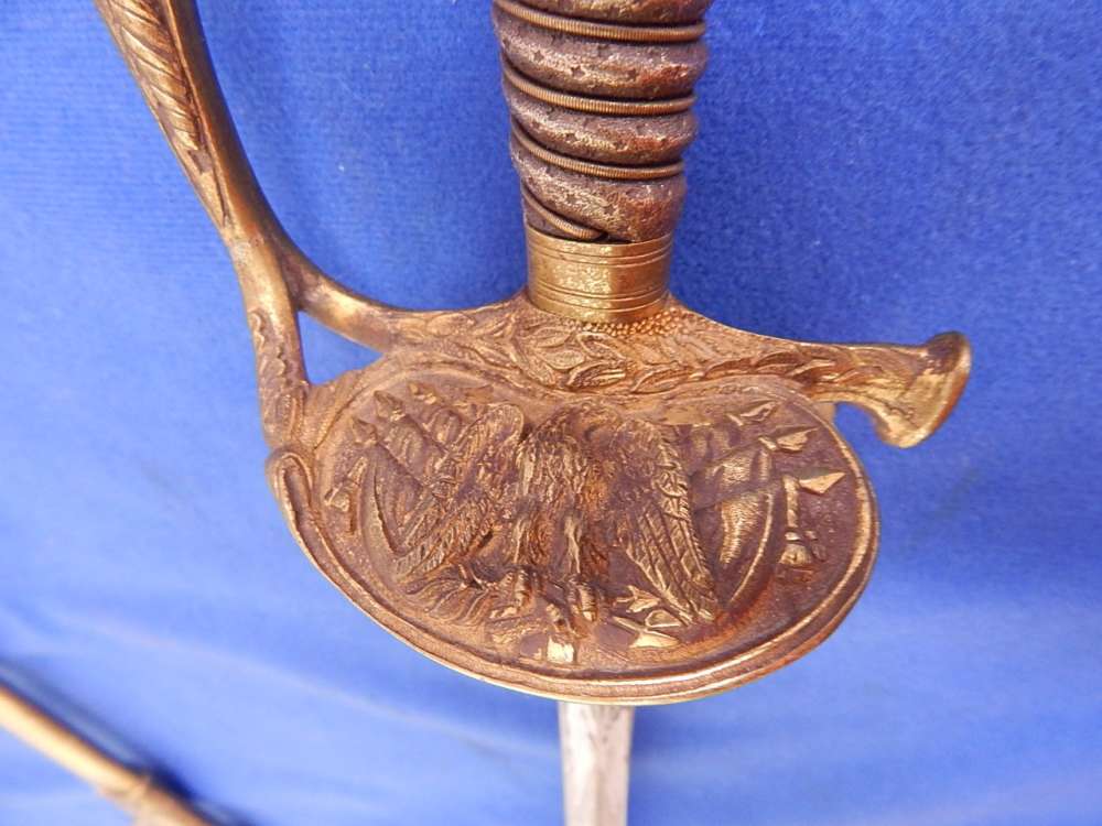 Civil War M1860 Staff & Field Sword with Scabbard-img-3