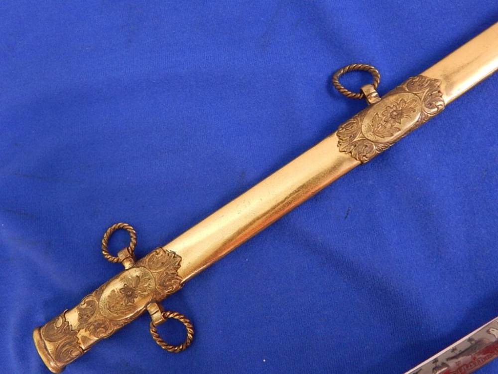 Civil War M1860 Staff & Field Sword with Scabbard-img-7