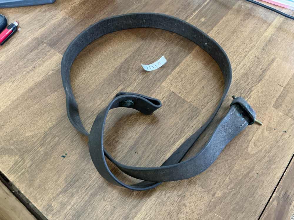Used Swedish Mauser Leather Rifle Sling-img-0