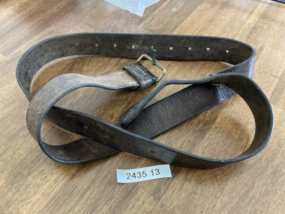 Used Swedish Mauser Leather Rifle Sling-img-0