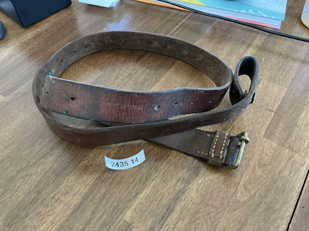 Used Swedish Mauser Leather Sling-img-0