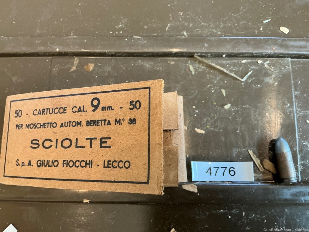 50rds 9mm Luger for Moschetto Automatic Beretta M36 by Fiocchi-img-0