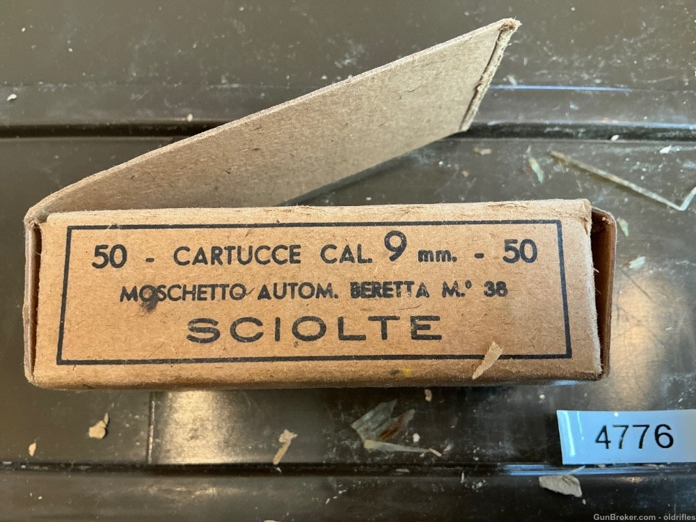50rds 9mm Luger for Moschetto Automatic Beretta M36 by Fiocchi-img-4
