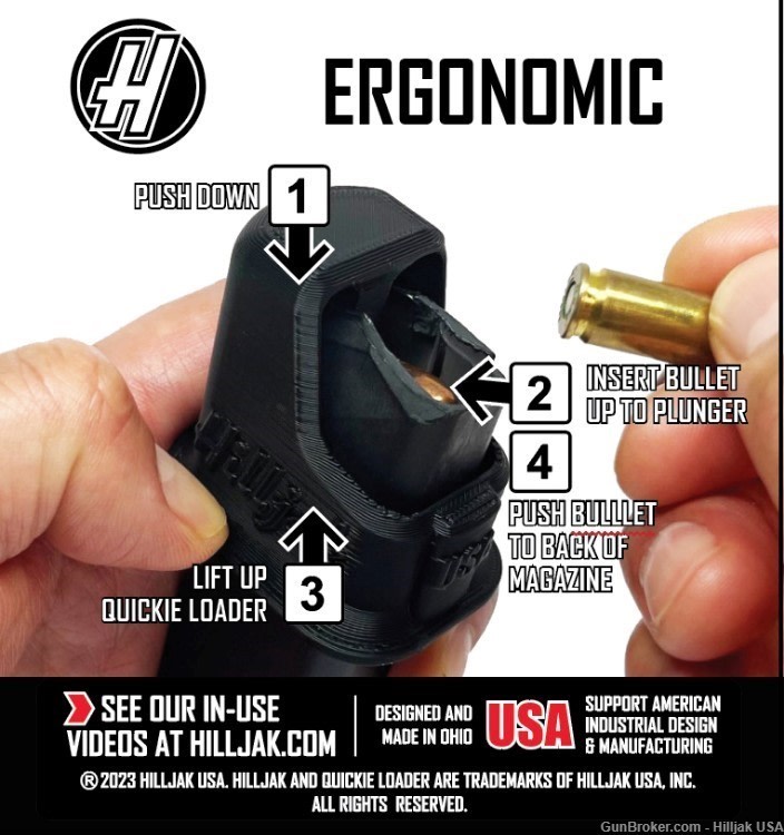 Sig P365 Hellcat Ruger Max-9 SW Shield Plus  CSX Equalizer 9mm Speed Loader-img-1