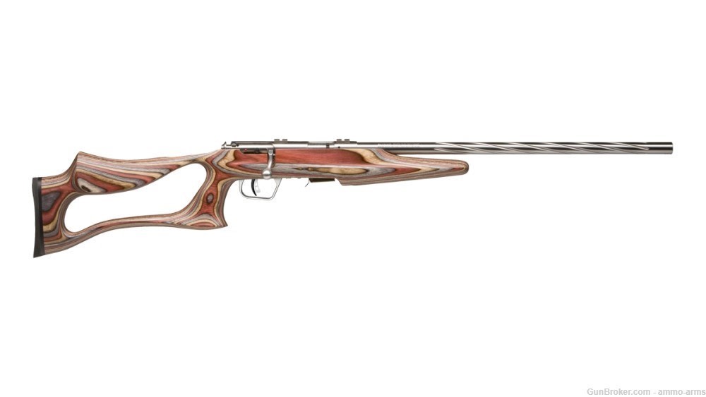 Savage Arms 93R17 BSEV .17 HMR Laminate Thumbhole 21" Stainless 96771-img-1