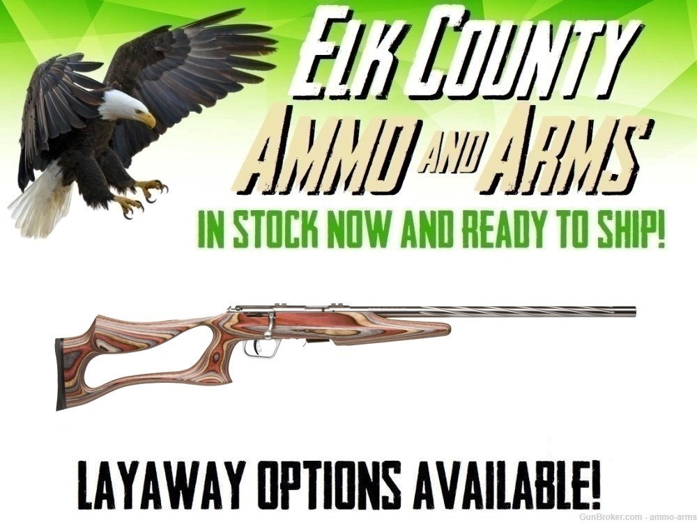Savage Arms 93R17 BSEV .17 HMR Laminate Thumbhole 21" Stainless 96771-img-0
