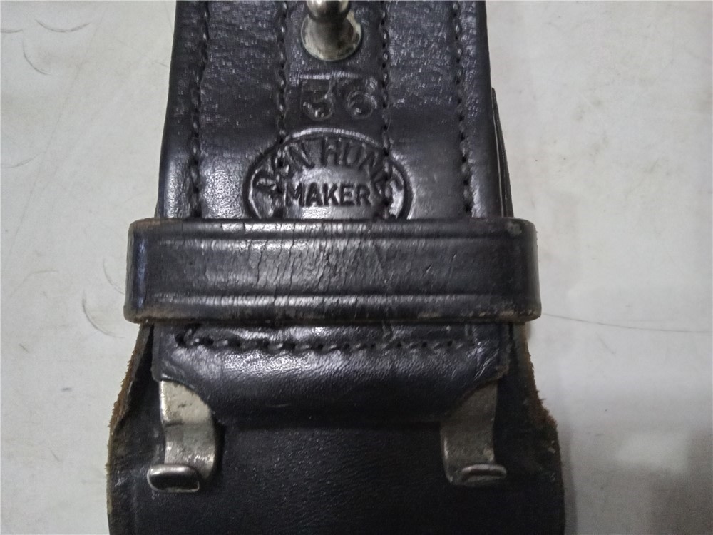 Don Hume 36" Utility Black leather belt 2 1/8" wide-img-0