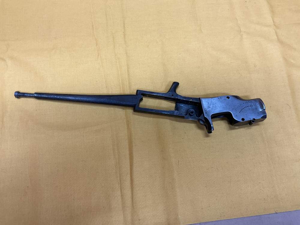 ALLEN & WHEELOCK BREACH LOADING RIFLE. SINGLE SHOT. 41 CAL RIM FIRE. -img-1