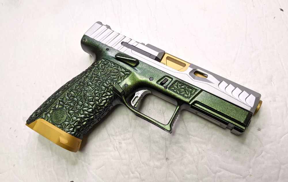 Full Custom CZ P-10 Red-Dot-Ready Candy Cerakote Stippled + More!-img-0