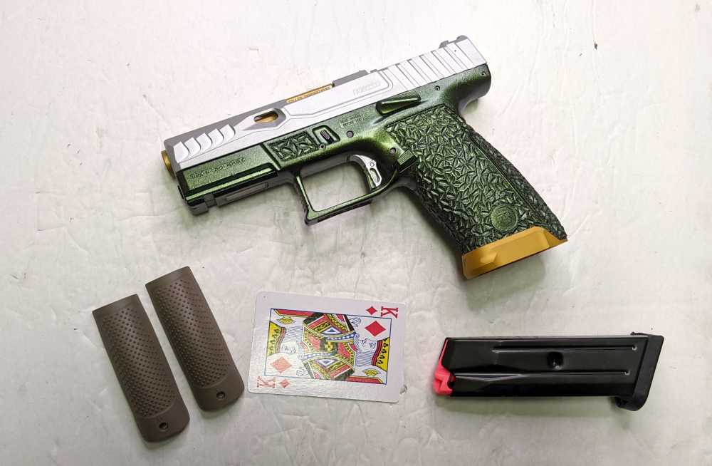Full Custom CZ P-10 Red-Dot-Ready Candy Cerakote Stippled + More!-img-1