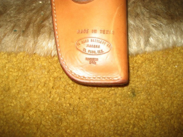 VINTAGE EL PASO SADDLERY CROSSDRAW L/H 5.5 COLT !-img-2