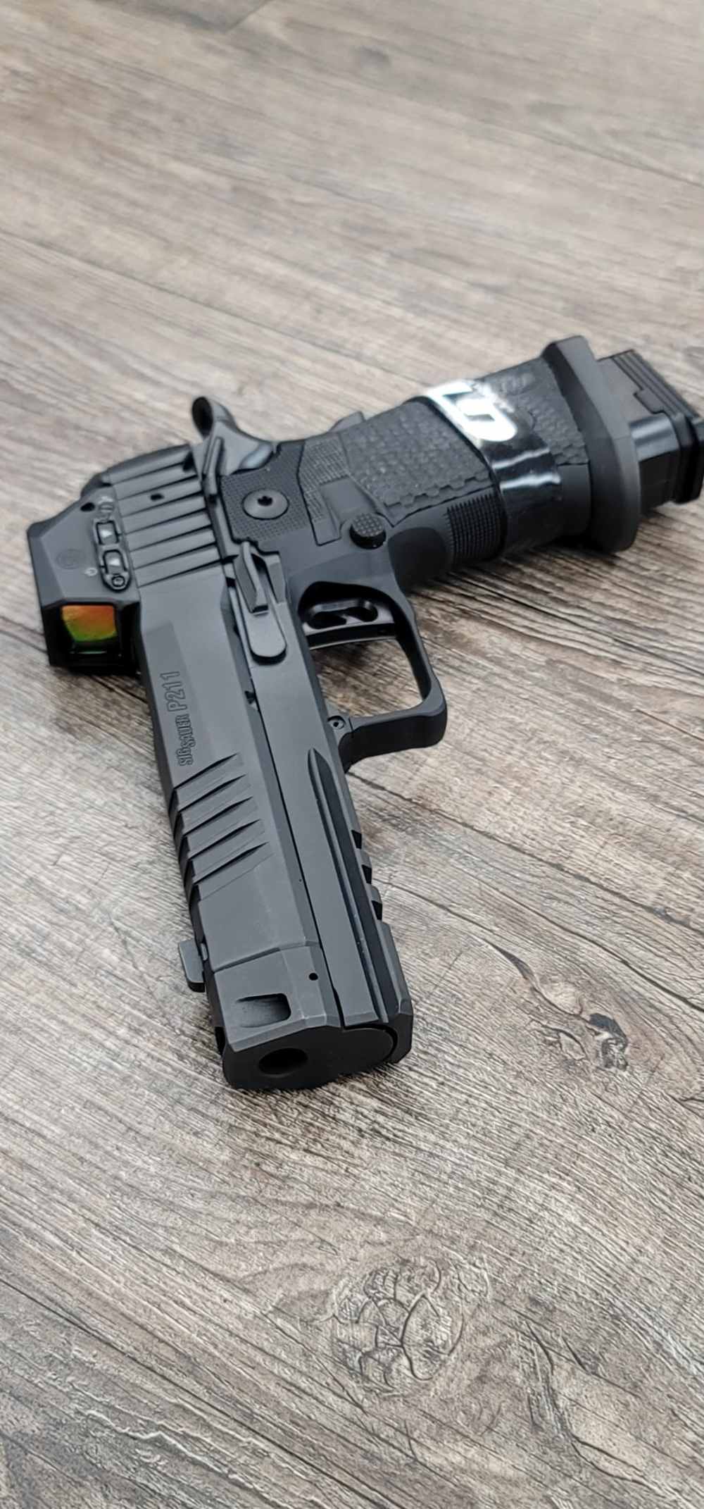 NEW Brand New Sig Sauer P211 GTO 9MM 4.4 BLK COMP 21RD ROMEO-X SIG-LOC PRO-img-3
