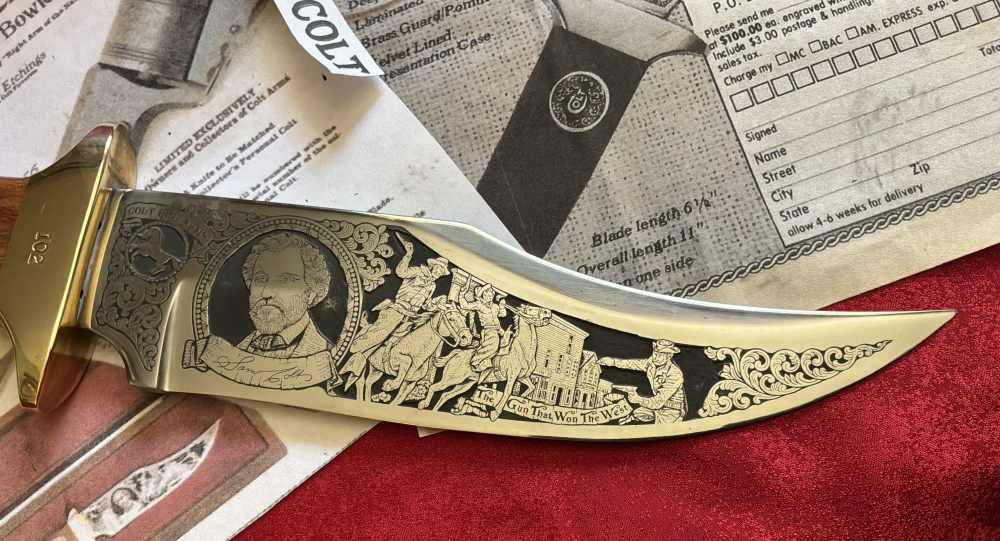 Limited Edition Samuel Colt Bowie SN 102 Aurum Etchings-img-3