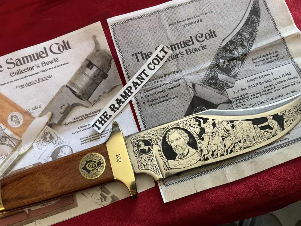 Limited Edition Samuel Colt Bowie SN 102 Aurum Etchings-img-2