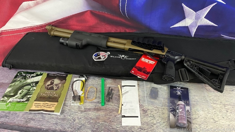 Remington 870 Wilson Combat CQB shotgun FDE Coyote 6+1 12ga 12 gauge  12 ga-img-10