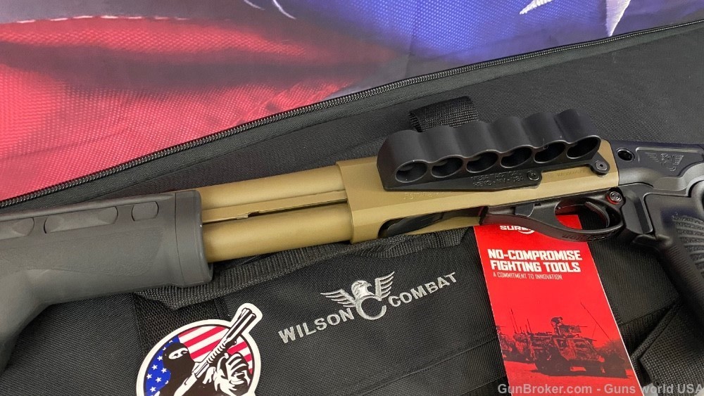 Remington 870 Wilson Combat CQB shotgun FDE Coyote 6+1 12ga 12 gauge  12 ga-img-4