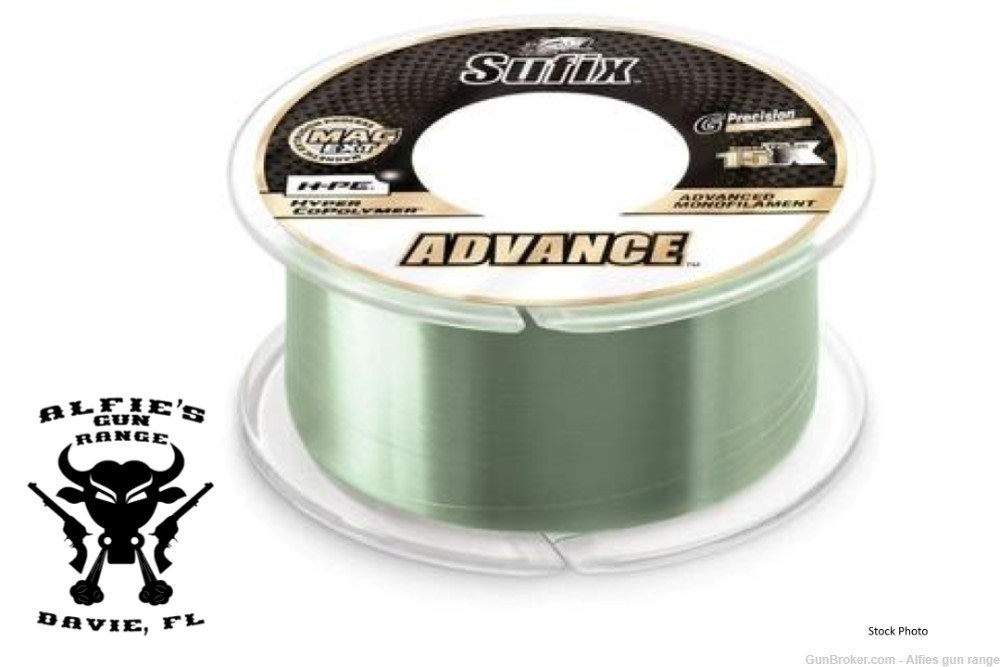 SUFIX Advance Monofilament Fishing Line - Lo-Vis Green  20lb 330YD 604-120G-img-0