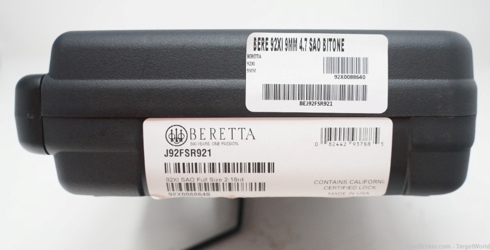 BERETTA 92XI 9MM 4.7" 18 ROUNDS STAINLESS & BLACK (BEJ92FSR921)-img-26