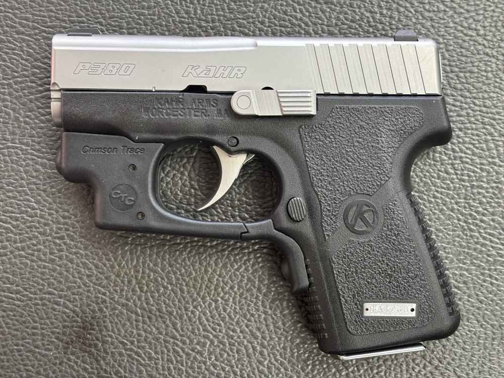 KAHR P380 W/ CRIMSON TRACE 380 ACP. NO RESERVE -img-0