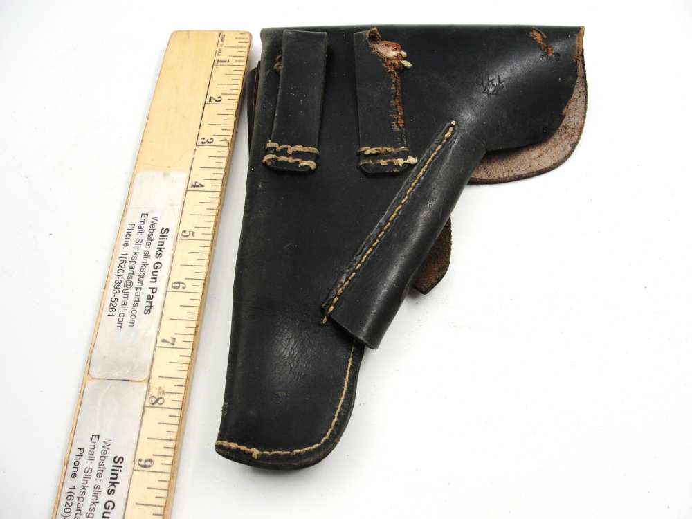 Original German WW2 Browning Hi-Power dkk44 holster-img-4