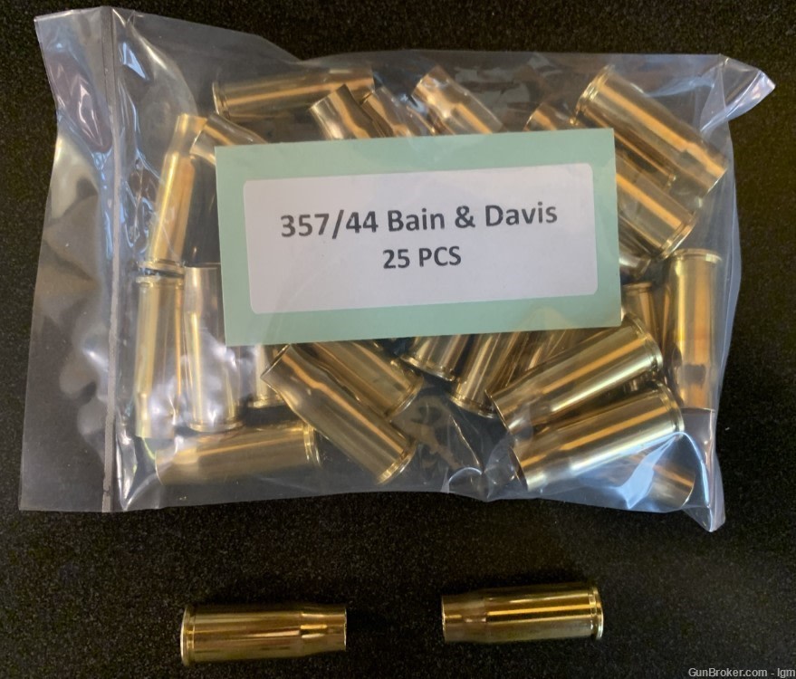 357/44 Bain & Davis Brass Boxer Casings (25)-img-0