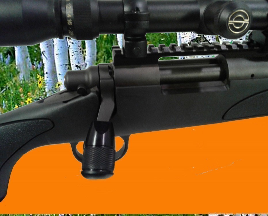Remington 700 Black Bolt on Tactical Knob Aluminum Knurled Bolt Knob  NEW-img-3