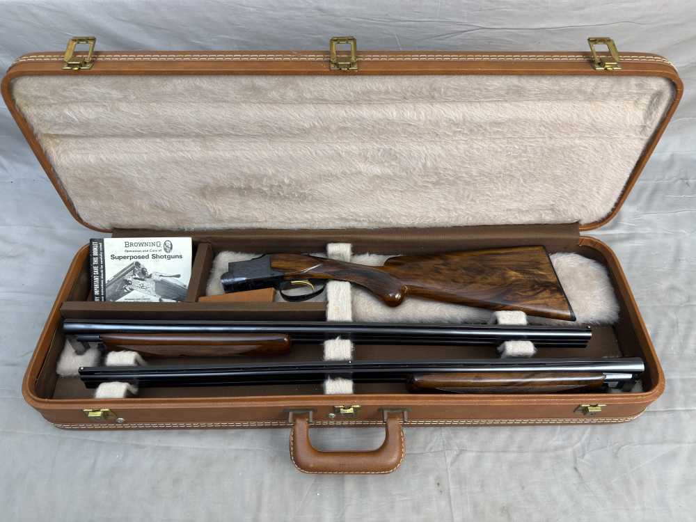RKLT Belgium Browning Superposed 410ga/28ga Set 28" Barrels + Select Wood-img-1