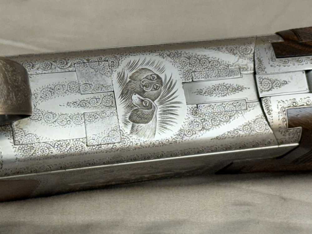 Stunning Lambert Engraved 1975 FN Browning Superposed D4 Grade 12ga-img-0