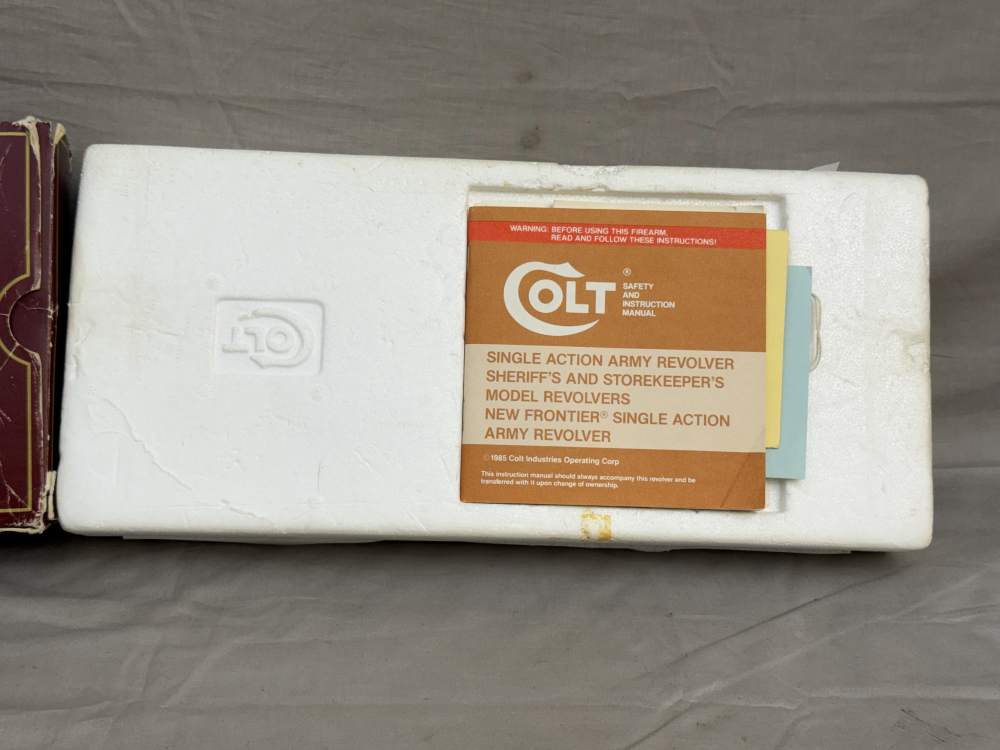 LNIB 1988 Colt SAA Engraving Sampler .45colt Ivory Grips Nickel Finish-img-22
