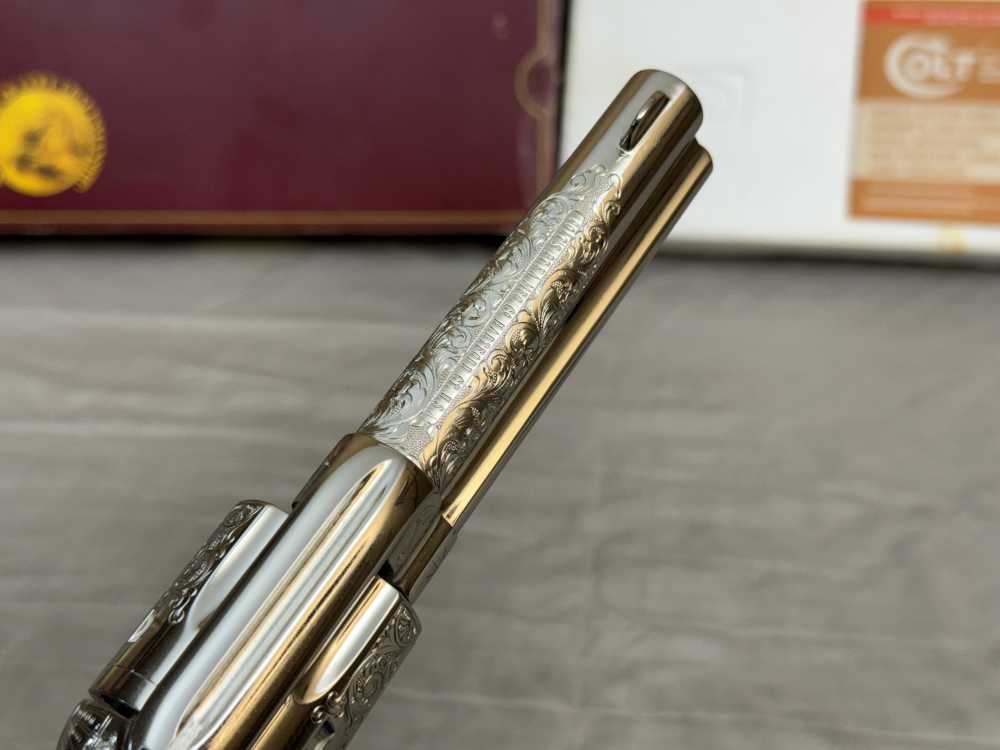 LNIB 1988 Colt SAA Engraving Sampler .45colt Ivory Grips Nickel Finish-img-21