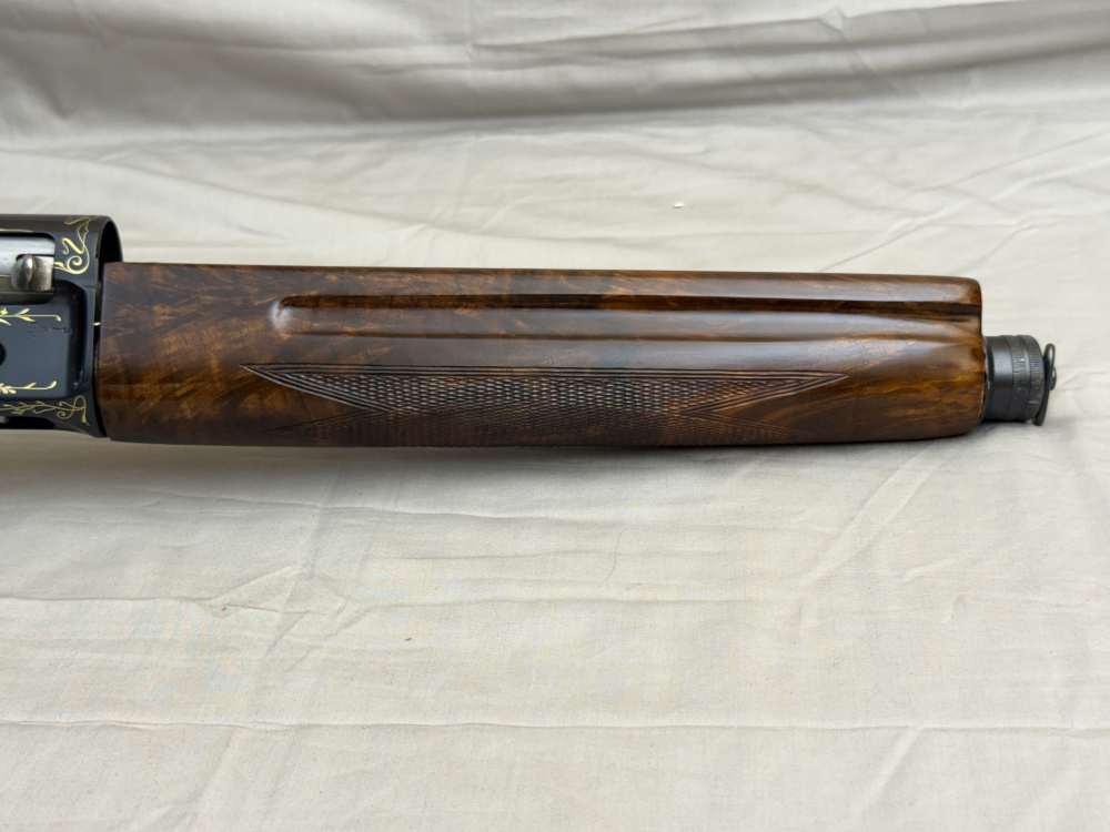 1925 Belgian Browning A5 Grade IV 16ga Factory Gold Inlaid 28" Solid Rib -img-4