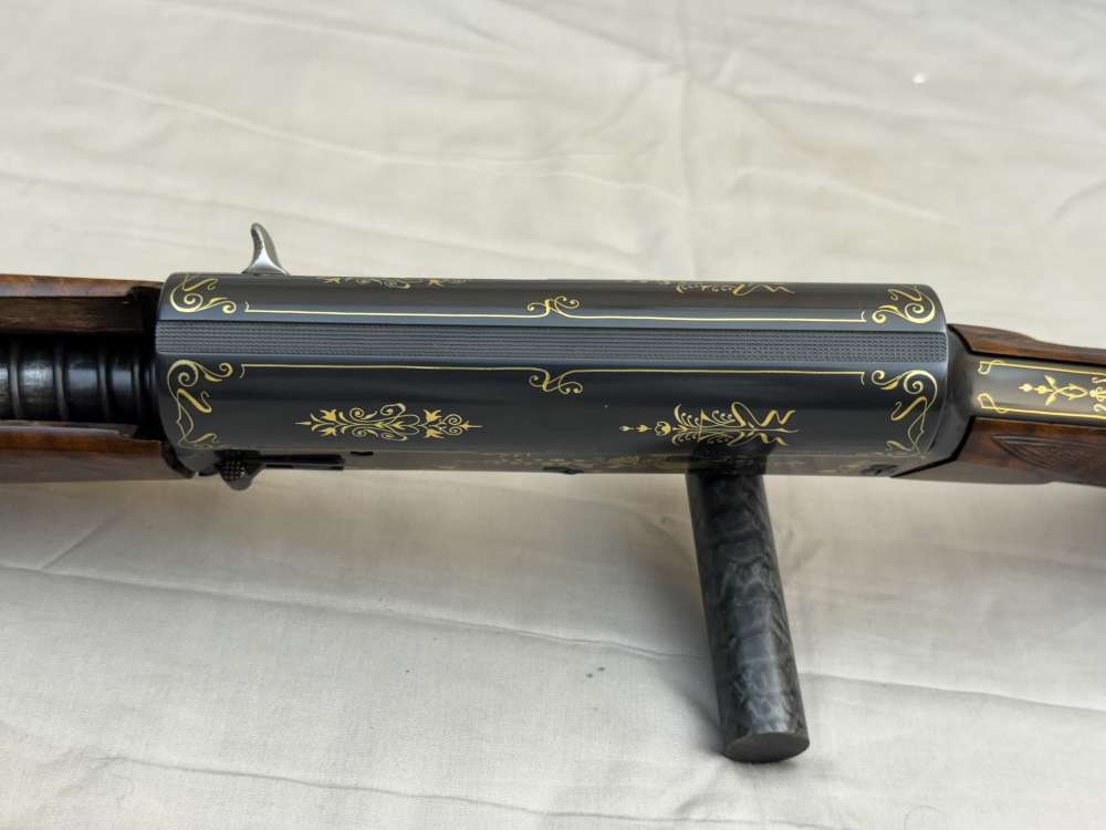 1925 Belgian Browning A5 Grade IV 16ga Factory Gold Inlaid 28" Solid Rib -img-15