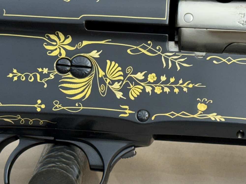 1925 Belgian Browning A5 Grade IV 16ga Factory Gold Inlaid 28" Solid Rib -img-3