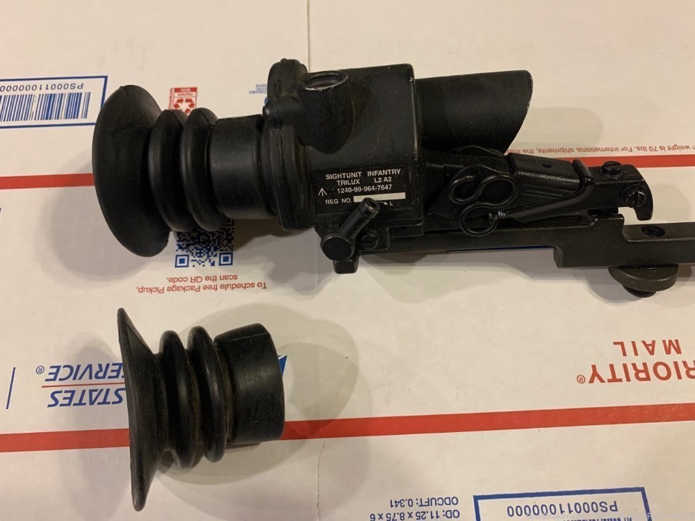 2pcs Rubber eye cup for L1A1 trilux scope sight fal -img-0
