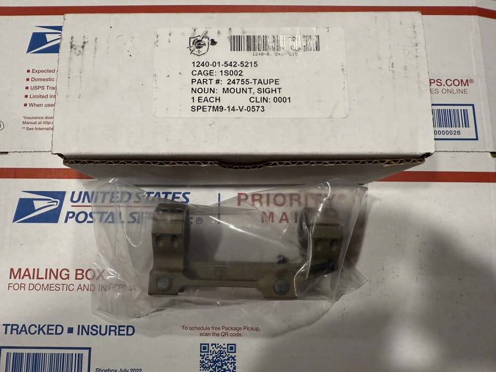 KAC Knight's Armament One Piece M110 Scope Mount 30mm usgi 24755 FDE Taupe-img-0