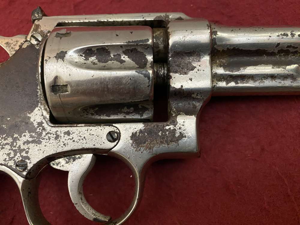 Rare Smith & Wesson Prewar Outdoorsman .38/44 .38 spl 6.5" Nickel 1932-img-12