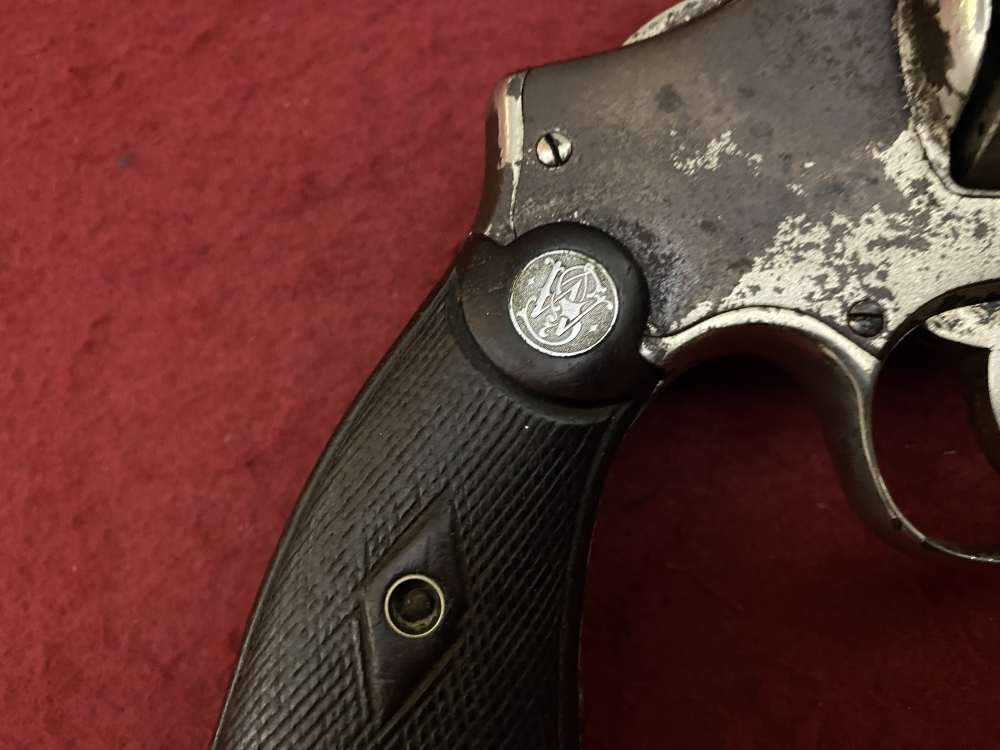 Rare Smith & Wesson Prewar Outdoorsman .38/44 .38 spl 6.5" Nickel 1932-img-8