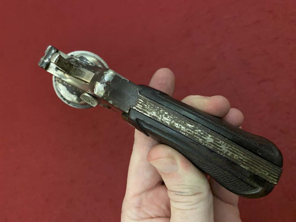 Rare Smith & Wesson Prewar Outdoorsman .38/44 .38 spl 6.5" Nickel 1932-img-45